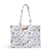 Monkey and Giraffe Tote Handbag (Cream)