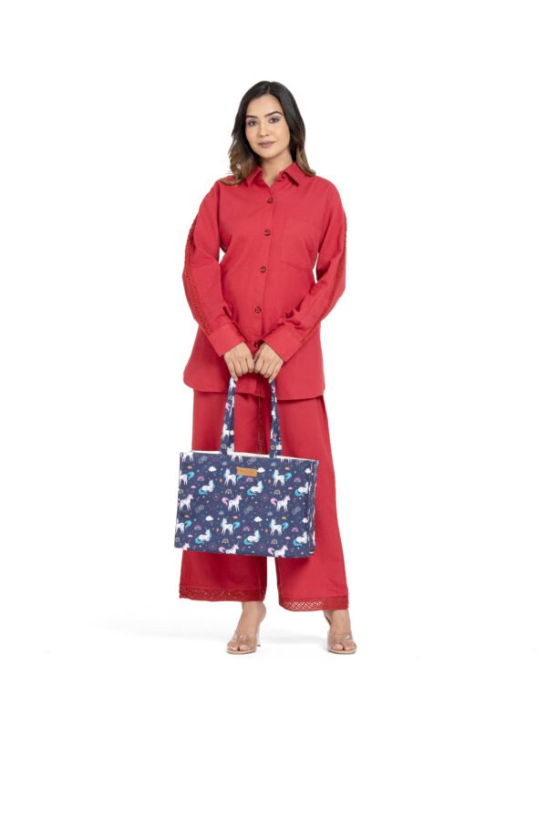 Unicorn Rainbow Love Tote Handbag