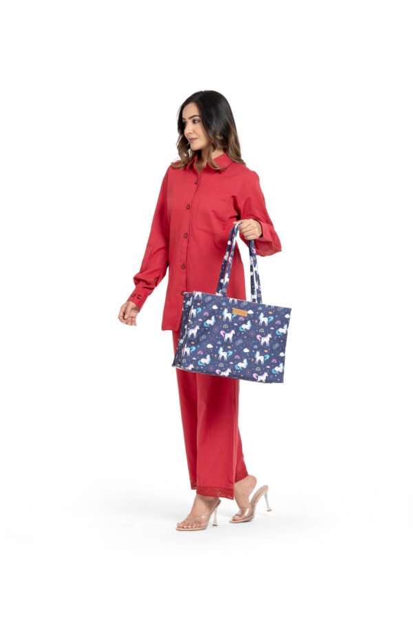 Unicorn Rainbow Love Tote Handbag