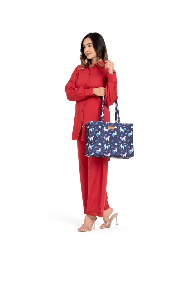 Unicorn Rainbow Love Tote Handbag