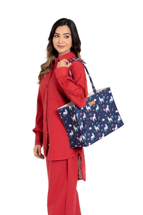 Unicorn Rainbow Love Tote Handbag