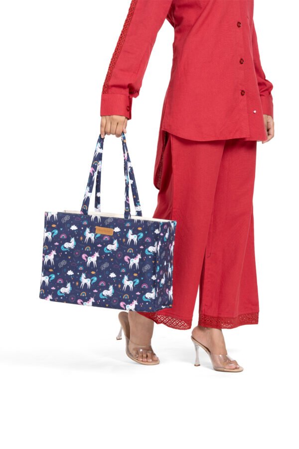 Unicorn Rainbow Love Tote Handbag