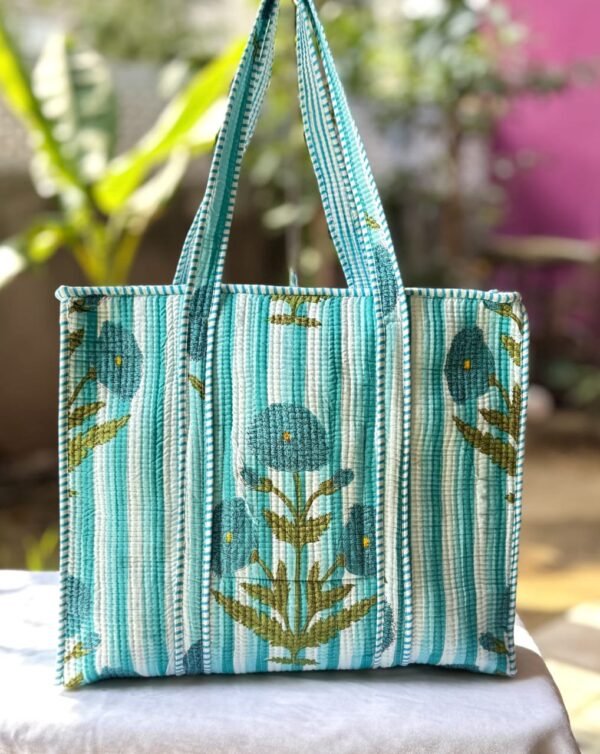 Designer Quilted tote handbags