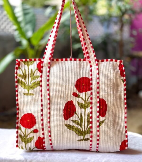 Designer Quilted tote handbags