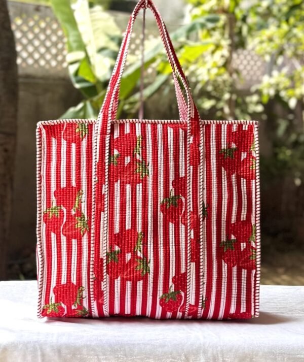 Designer Quilted tote handbags