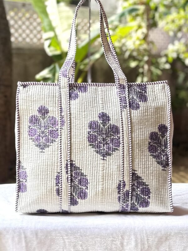 Designer Quilted tote handbags